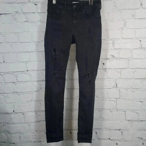 ZARA Woman Premium Denium Collection Distressed Size 4 Made in Turkey